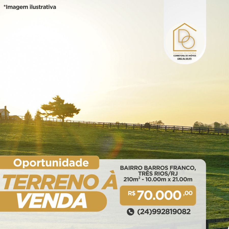 Terreno - Venda - Barros Franco - Tr�s Rios - RJ